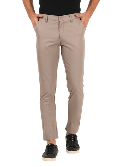 OTTO - Brown Plain Smart Casual Shirt. Trim Fit - IMPANION_3 – ottostore.com